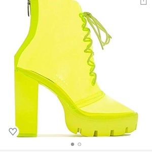 Lime Green Booties